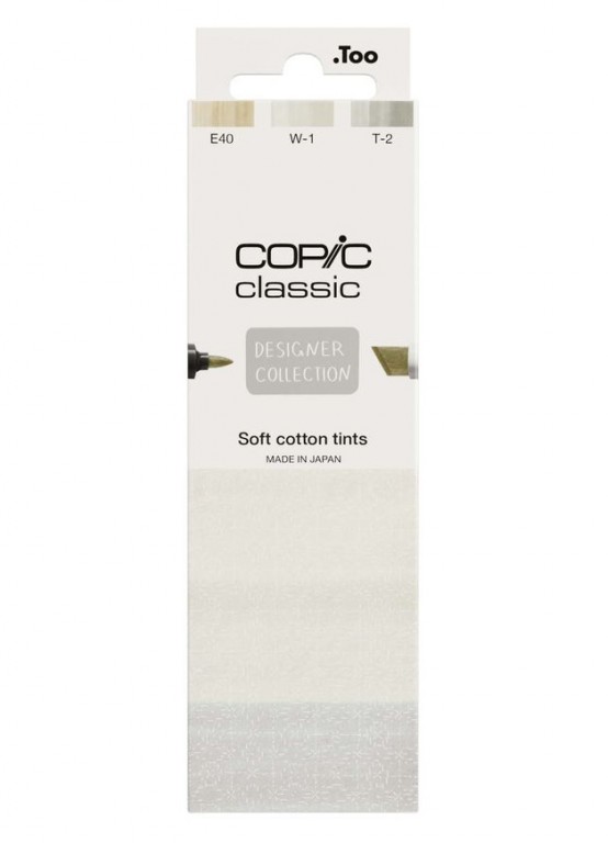 Sada markerů Copic Classic 3ks Soft cotton tints