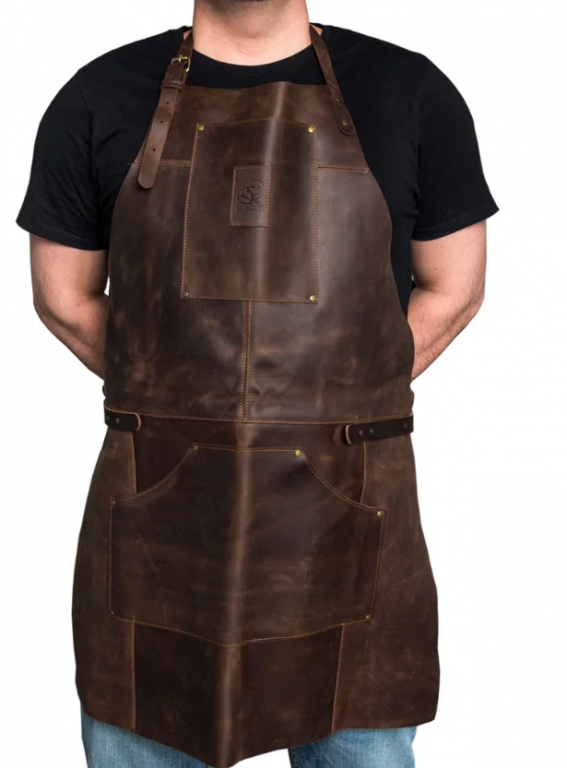 Zástěra z pravé kůže BeaverCraft – hnědá