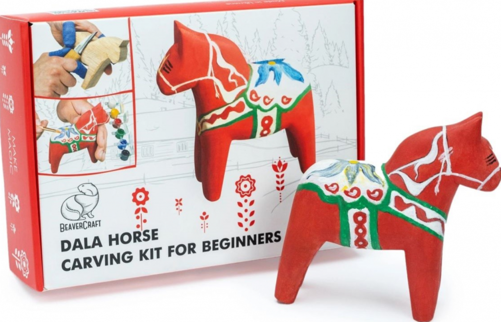 Vyřezávací sada BeaverCraft – Dala Horse