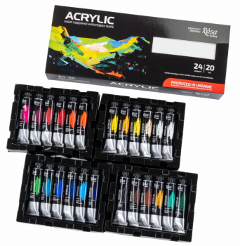 Sada akrylových barev Rosa Gallery 24x20ml