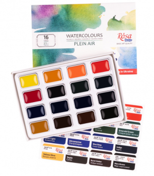 Sada akvarelových barev Rosa Studio 16ks – Plein Air