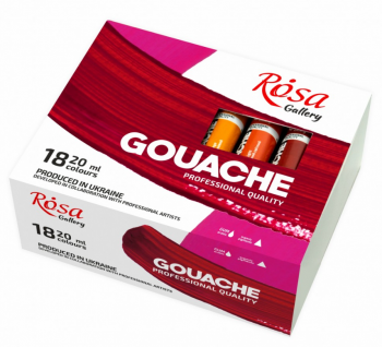 Sada kvašových barev Rosa Gallery 18x20ml