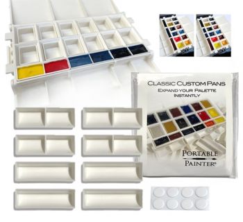 Akvarelové pánvičky Portable Painter – Classic Palette Expension 8ks