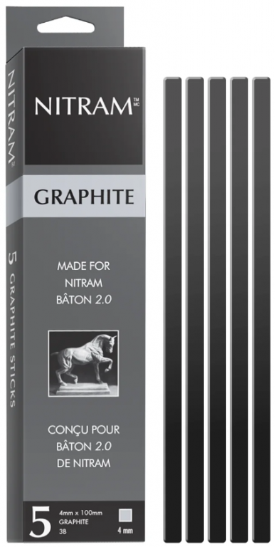 Grafit v bloku Nitram – 3B 5ks