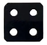 Plochý natloukací háček 30x30mm