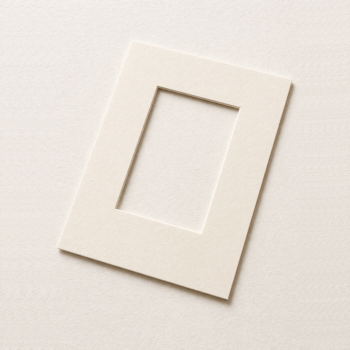 Hotová pasparta krémová - 18x24cm, výřez 9,7x14,7cm (10x15)