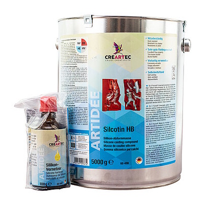 Teplovzdorný odlévací silikon pro tvorbu forem Silcotin 5kg