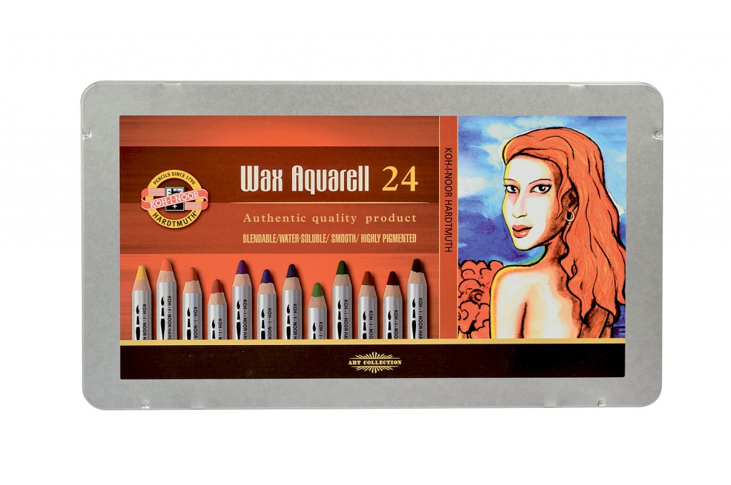 Akvarelové voskovky Wax aquarell 24ks