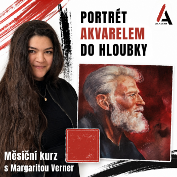 Portrét akvarelem do hloubky (Měsíční kurz)