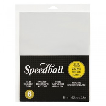 Transparentní Inkjet fólie pro sítotisk Speedball – 6 ks