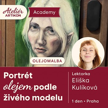 Portrét olejem s Eliškou Kulíkovou (31.10.)