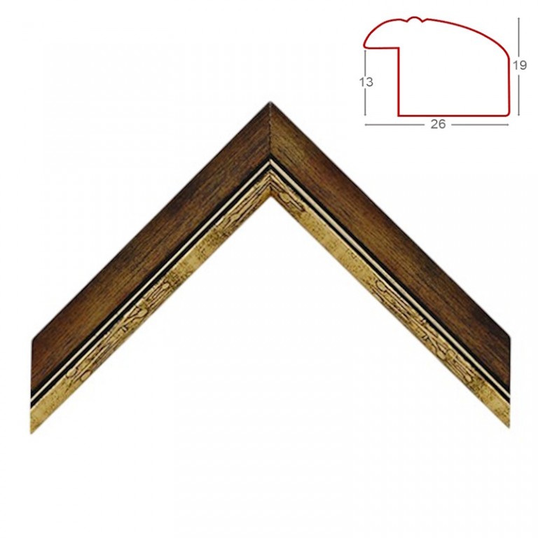 Obrazová lišta Astra 231, bronz