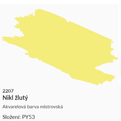 Akvarelová barva Umton 2,6ml – 2207 nikl žlutý
