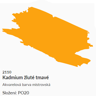 Akvarelová barva Umton 2,6ml – 2110 žluť kadmiová tmavá