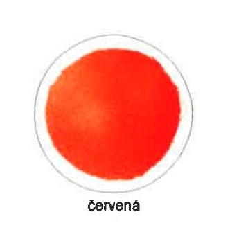 červená