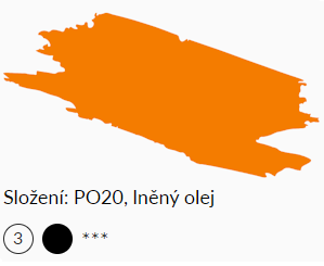 Olejová barva Umton 20ml – 0014 kadmium oranžové světlé