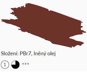 Olejová barva Umton 20ml – 0043 sienna pálená