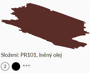 Olejová barva Umton 20ml – 0045 červeň indická