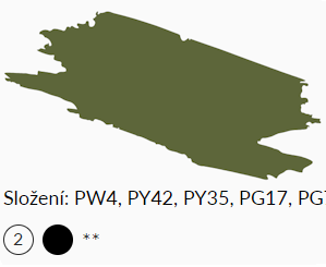 Olejová barva Umton 20ml – 0067 Olivová zeleň