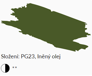 Olejová barva Umton 20ml – 0071 zem zelená česká
