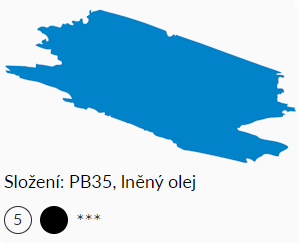 Olejová barva Umton 20ml – 0093 Coelinová modř brilantní