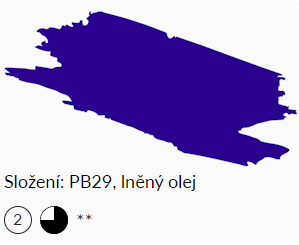 Olejová barva Umton 20ml – 0026 ultramarin tmavý